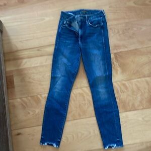 Mother high waisted looker ankle crew jeans size 26